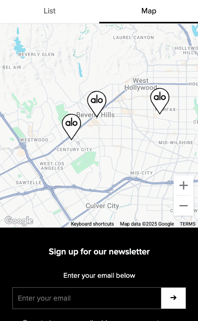 Mobile Map Tab View